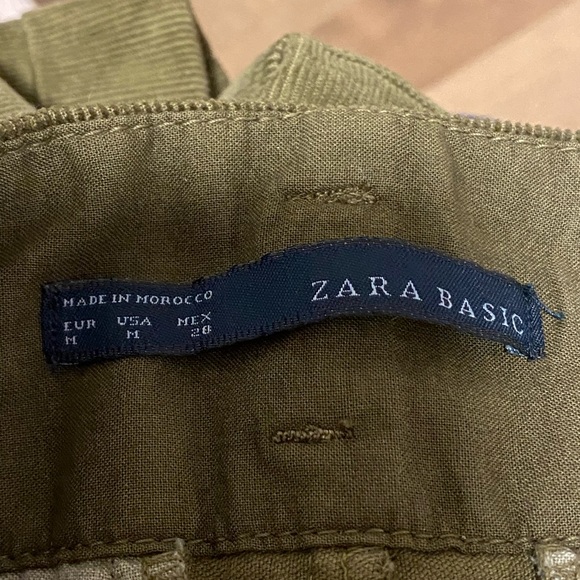 Velvet textured trousers shorts puffy - Picture 3 of 4